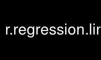 Run r.regression.linegrass in OnWorks free hosting provider over Ubuntu Online, Fedora Online, Windows online emulator or MAC OS online emulator