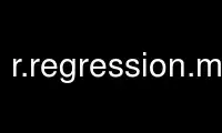 Run r.regression.multigrass in OnWorks free hosting provider over Ubuntu Online, Fedora Online, Windows online emulator or MAC OS online emulator