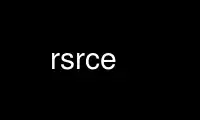 Run rsrce in OnWorks free hosting provider over Ubuntu Online, Fedora Online, Windows online emulator or MAC OS online emulator