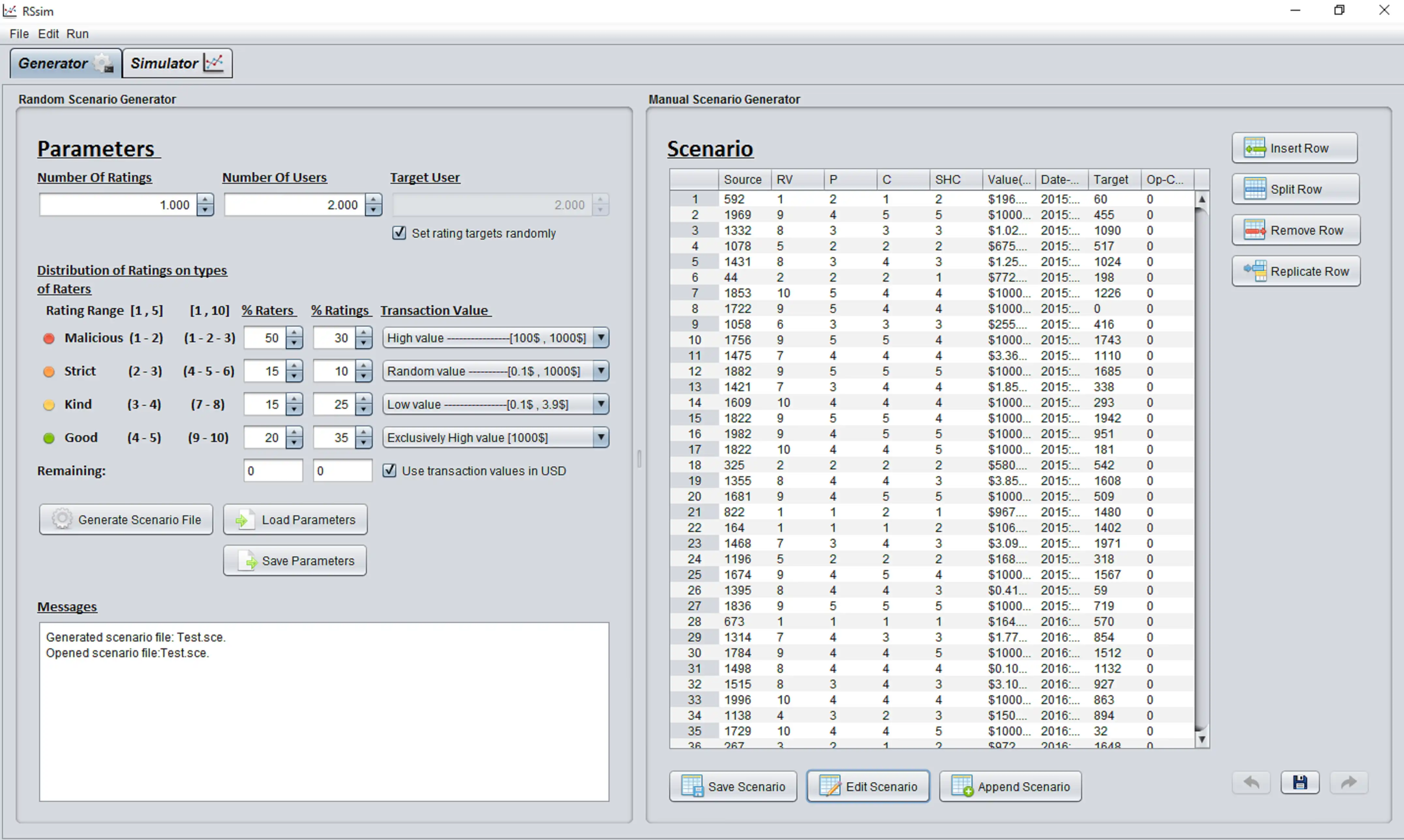 Download web tool or web app RSSceSim