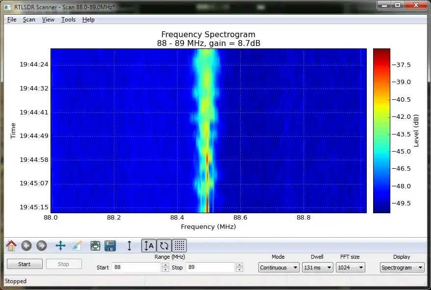 Download web tool or web app RTLSDR Scanner to run in Linux online