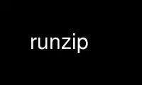 Run runzip in OnWorks free hosting provider over Ubuntu Online, Fedora Online, Windows online emulator or MAC OS online emulator