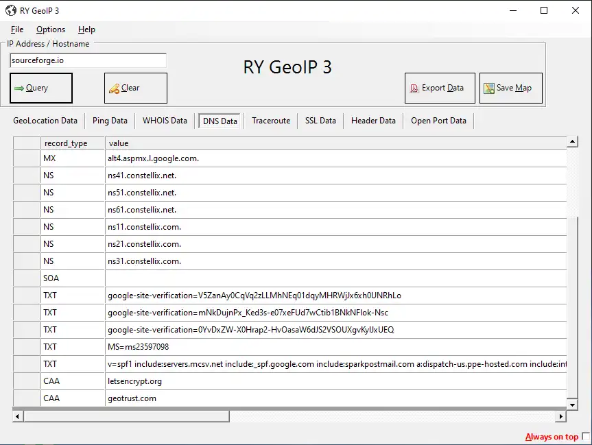 Download web tool or web app RY GeoIP 3