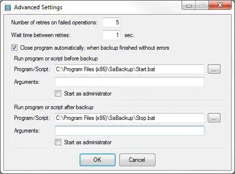 Download web tool or web app SaBackup