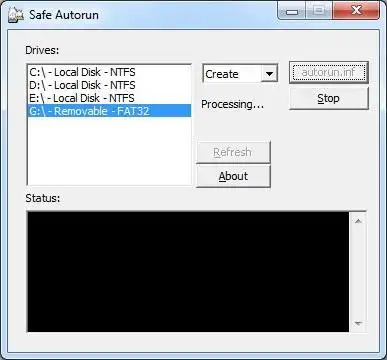 Download web tool or web app Safe Autorun