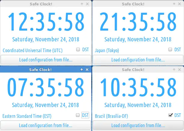 Download web tool or web app Safe Clock