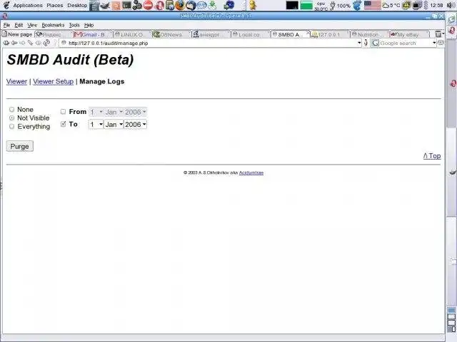 Download web tool or web app Samba Audit