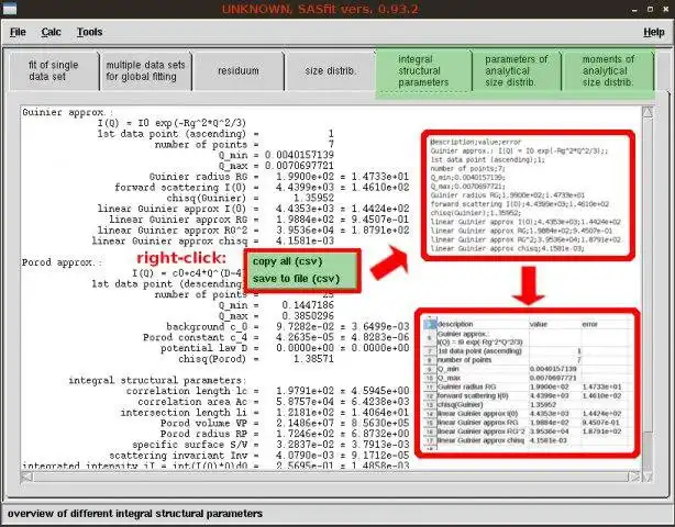 Download web tool or web app SASfit to run in Linux online