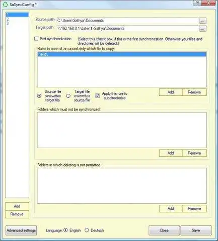 Download web tool or web app SaSync