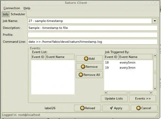 Download web tool or web app saturn Network Job Scheduler