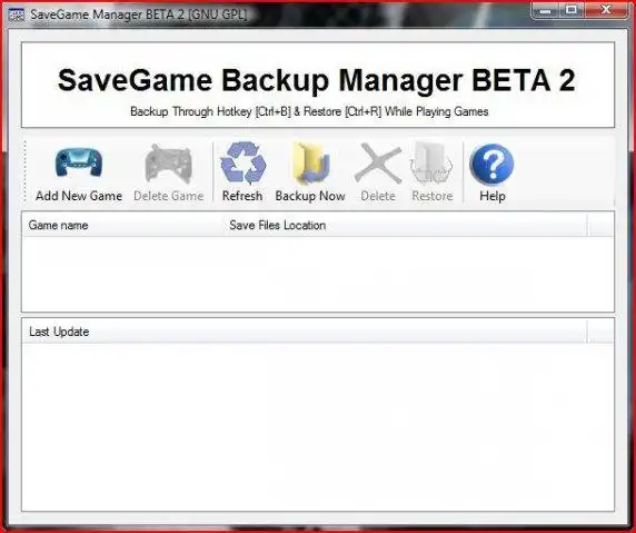 Download web tool or web app SaveGame Backup Manager