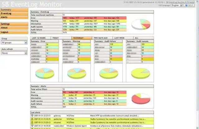 Baixe a ferramenta da web ou o aplicativo da web SB EventLog Monitor