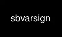 Run sbvarsign in OnWorks free hosting provider over Ubuntu Online, Fedora Online, Windows online emulator or MAC OS online emulator