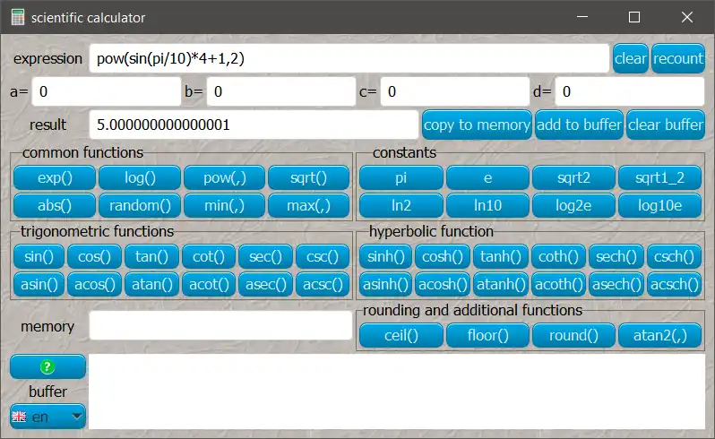 Download web tool or web app sccalculator