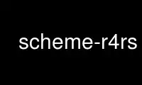 Run scheme-r4rs in OnWorks free hosting provider over Ubuntu Online, Fedora Online, Windows online emulator or MAC OS online emulator