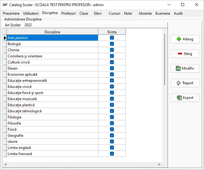 Download web tool or web app School Catalog