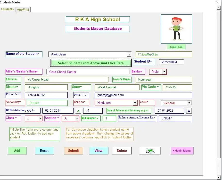 Download web tool or web app SchoolManagement