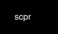 Run scpr in OnWorks free hosting provider over Ubuntu Online, Fedora Online, Windows online emulator or MAC OS online emulator