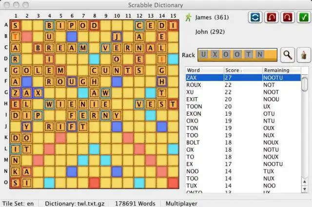 Laden Sie das Web-Tool oder die Web-App Scrabble Dictionary herunter