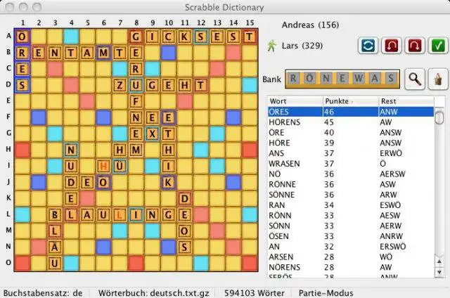 Laden Sie das Web-Tool oder die Web-App Scrabble Dictionary herunter