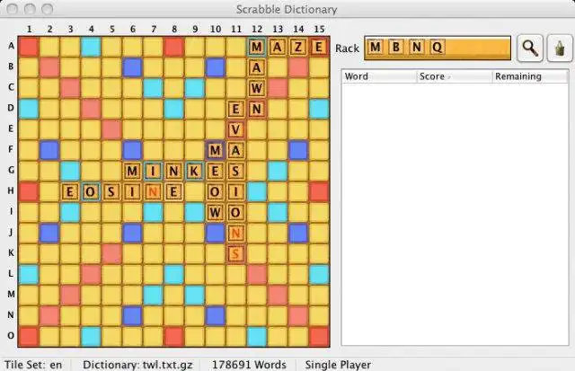 Laden Sie das Web-Tool oder die Web-App Scrabble Dictionary herunter