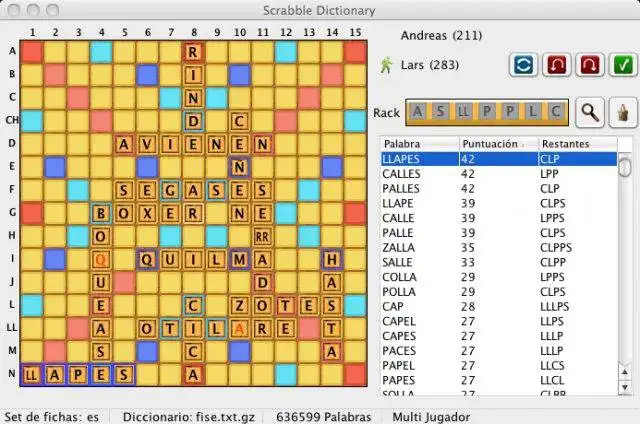 Scarica lo strumento Web o l'app Web Scrabble Dictionary