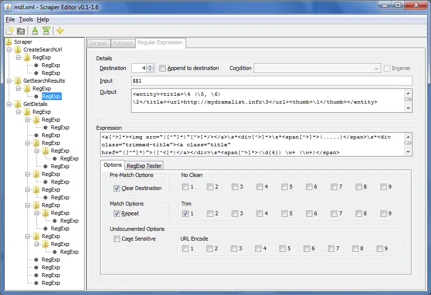 Download web tool or web app ScraperEdit for XBMC