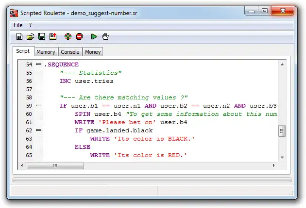 Download web tool or web app Scripted Roulette to run in Windows online over Linux online