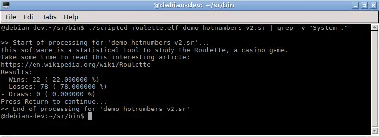 Download web tool or web app Scripted Roulette to run in Windows online over Linux online