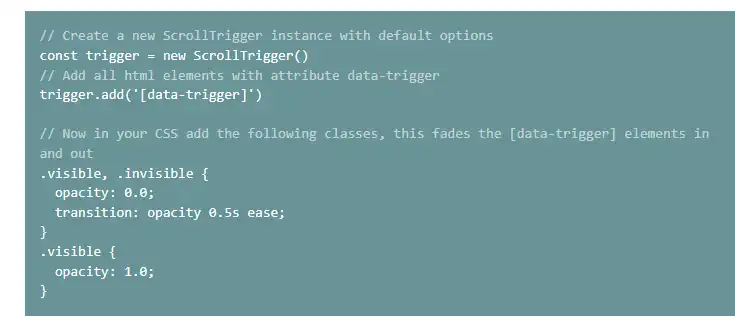 下载网络工具或网络应用程序 ScrollTrigger