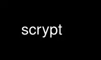 Run scrypt in OnWorks free hosting provider over Ubuntu Online, Fedora Online, Windows online emulator or MAC OS online emulator