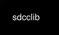 Run sdcclib in OnWorks free hosting provider over Ubuntu Online, Fedora Online, Windows online emulator or MAC OS online emulator