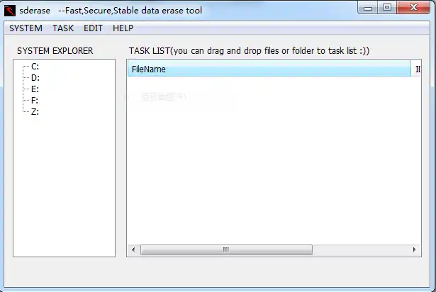 Download web tool or web app sderase