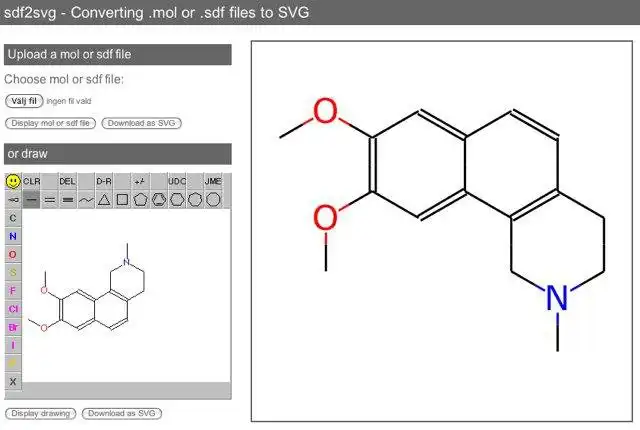 Download web tool or web app sdf2svg to run in Linux online