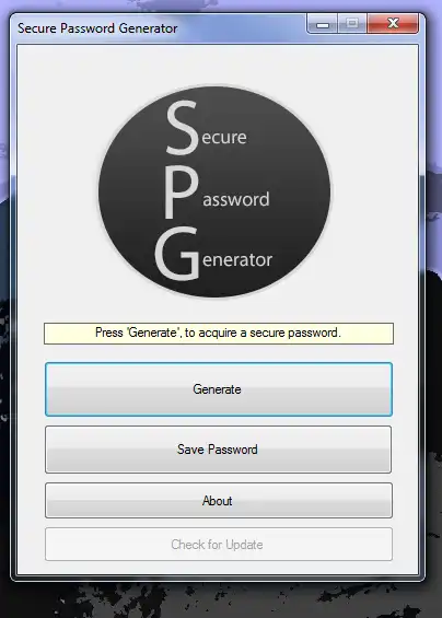 Download web tool or web app Secure Password Generator