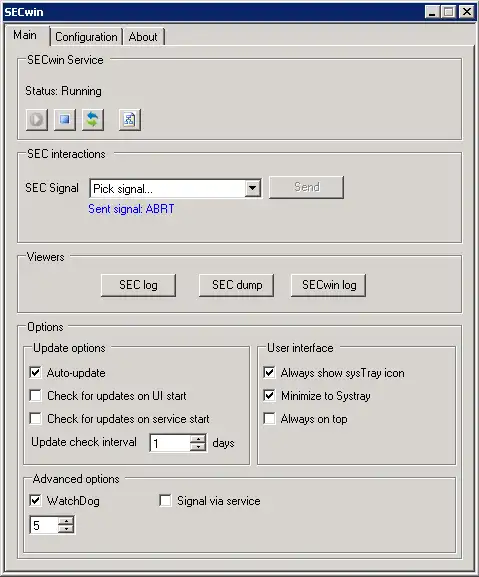 Download web tool or web app SECwin