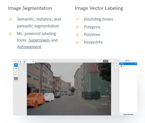 Download web tool or web app Segments.ai