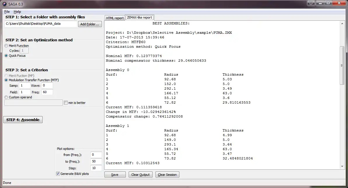 Download web tool or web app Selective Assembly GUI Application