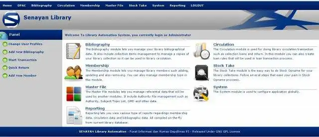 Download web tool or web app SENAYAN Library Automation