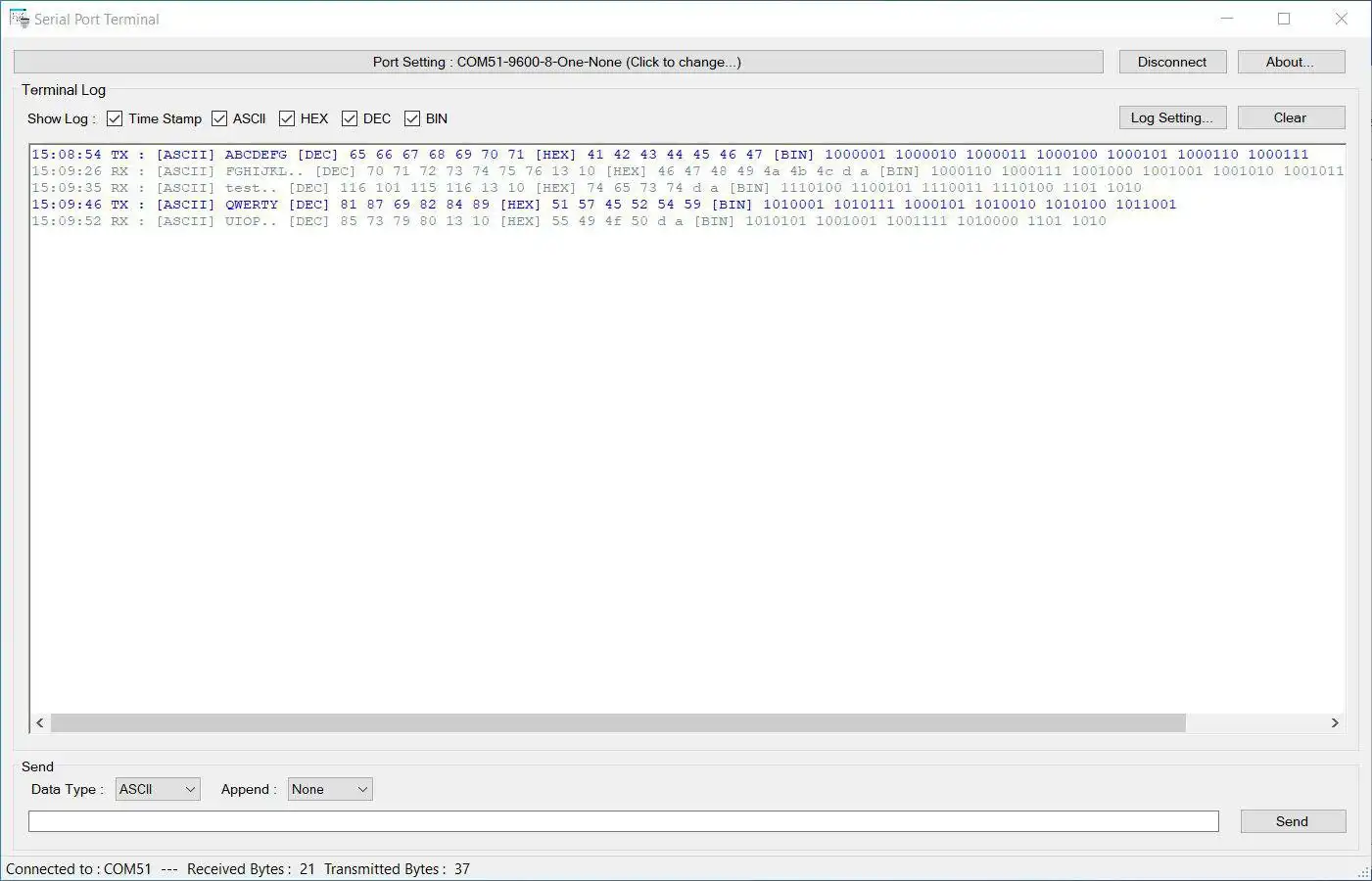 Download web tool or web app Serial Port Terminal