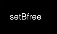 Run setBfree in OnWorks free hosting provider over Ubuntu Online, Fedora Online, Windows online emulator or MAC OS online emulator