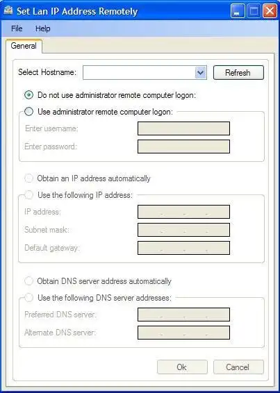 Download web tool or web app Set Lan IP Address Remotely