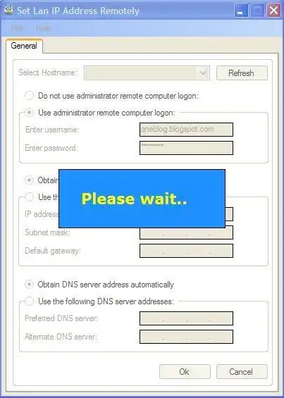 Download web tool or web app Set Lan IP Address Remotely