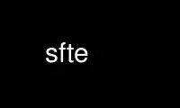 Run sfte in OnWorks free hosting provider over Ubuntu Online, Fedora Online, Windows online emulator or MAC OS online emulator