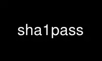 Run sha1pass in OnWorks free hosting provider over Ubuntu Online, Fedora Online, Windows online emulator or MAC OS online emulator