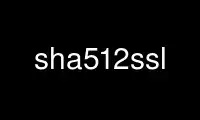 Run sha512ssl in OnWorks free hosting provider over Ubuntu Online, Fedora Online, Windows online emulator or MAC OS online emulator