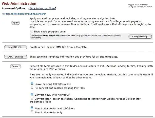 Download web tool or web app ShearerSite: Web Administration