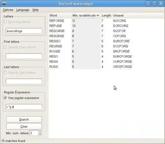 Download web tool or web app Shift Word Helper to run in Windows online over Linux online