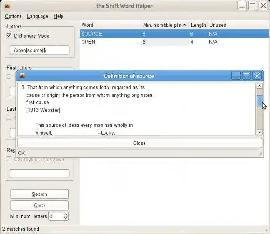 Download web tool or web app Shift Word Helper to run in Windows online over Linux online