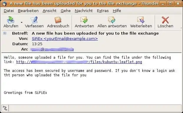 Download web tool or web app SiFiEx - Simple File Exchange